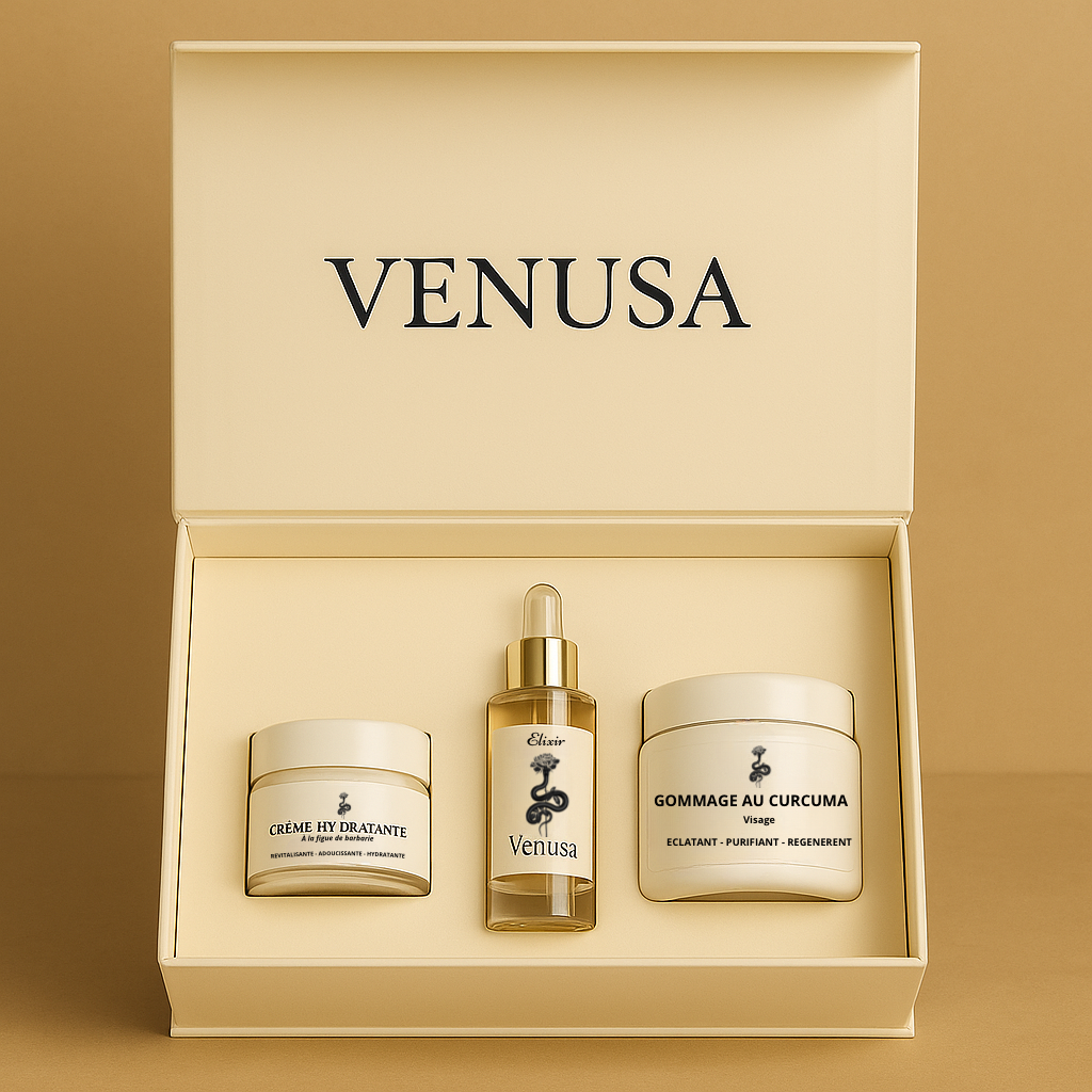 Coffret Édition Limitée Venusa – Rituel Éclat Naturel